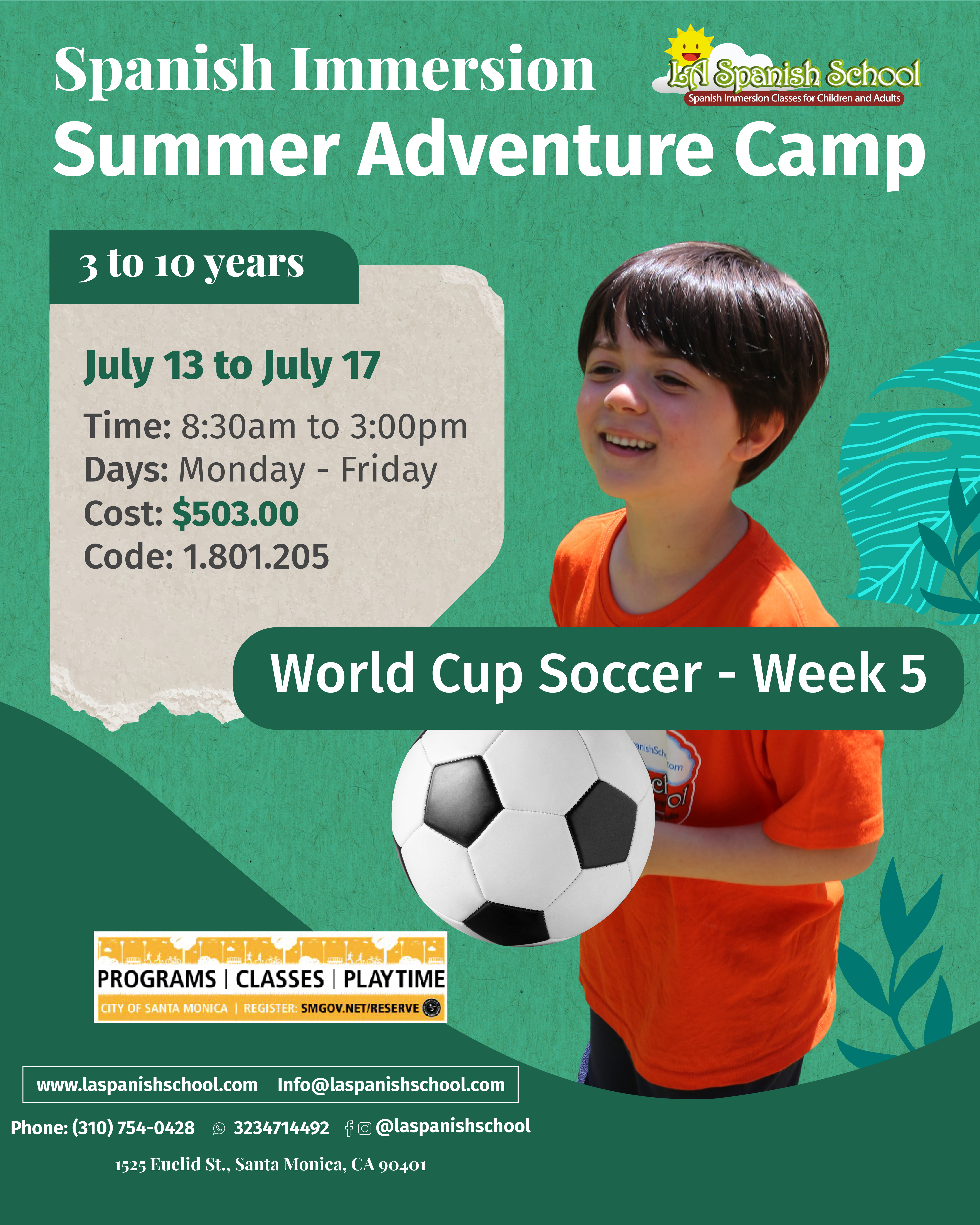 WORLD CUP SOCCER SUMMER SESSION 2026-01